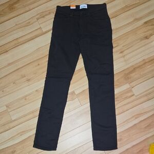 du/er No Sweat slim charcoal black pants